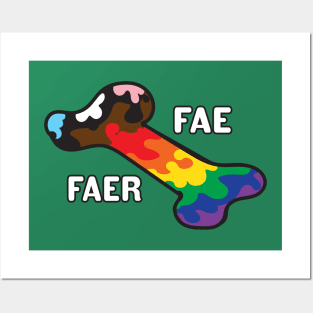 Pride In My Bones Pronouns Fae/ Faer Posters and Art